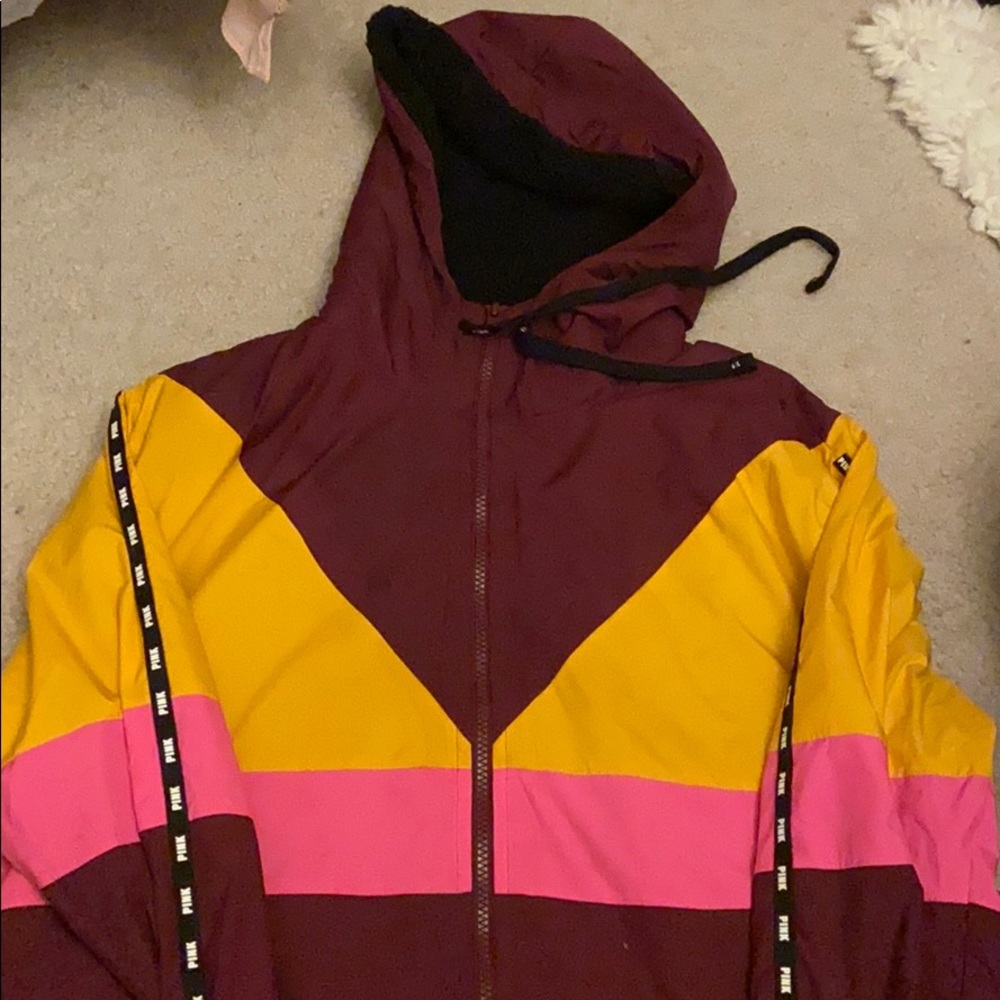 Pink Fleece Windbreaker
